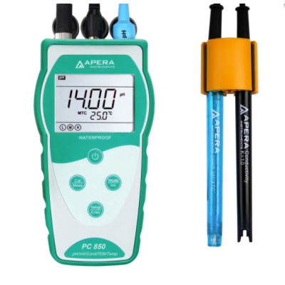 Máy đo pH, độ dẫn điện cầm tay PC850 Apera