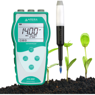 Máy đo pH/mV/nhiệt độ cầm tay trong đất (đo trực tiếp) Apera