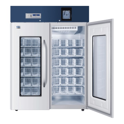 Tủ lạnh trữ máu chuyên dụng 1308 lít, bộ ghi nhiệt độ tích hợp, kiểu giỏ đựng Haier