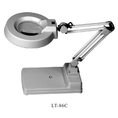 Kính lúp công nghiệp để bàn 10X (thân gập, gương tròn) LT-86C