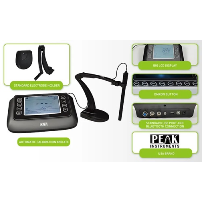 Máy đo pH để bàn, chính xác cao S-610H Peak