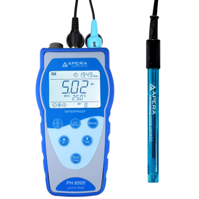 Máy đo pH/độ dẫn/mV/nhiệt độ cầm tay (lưu trữ và truy xuất dữ liệu theo GLP) APERA