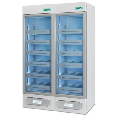 Tủ lạnh bảo quản 2 buồng, 2 cánh, 347/347 lít, +2oC đến +15oC MEDIKA 2T 800 ECT-F Fiocchetti
